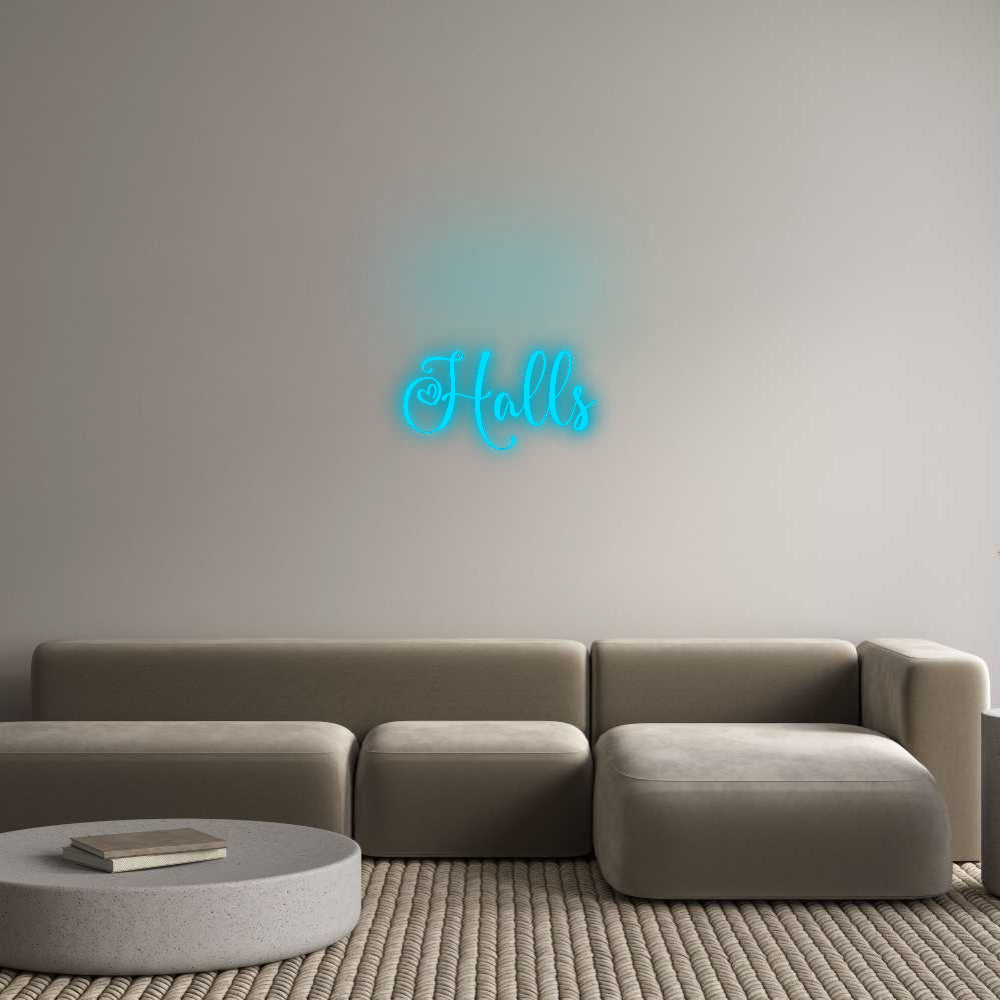 Custom Neon Signs Halls