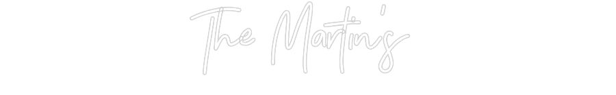 Insegne al neon personalizzate The Martin's