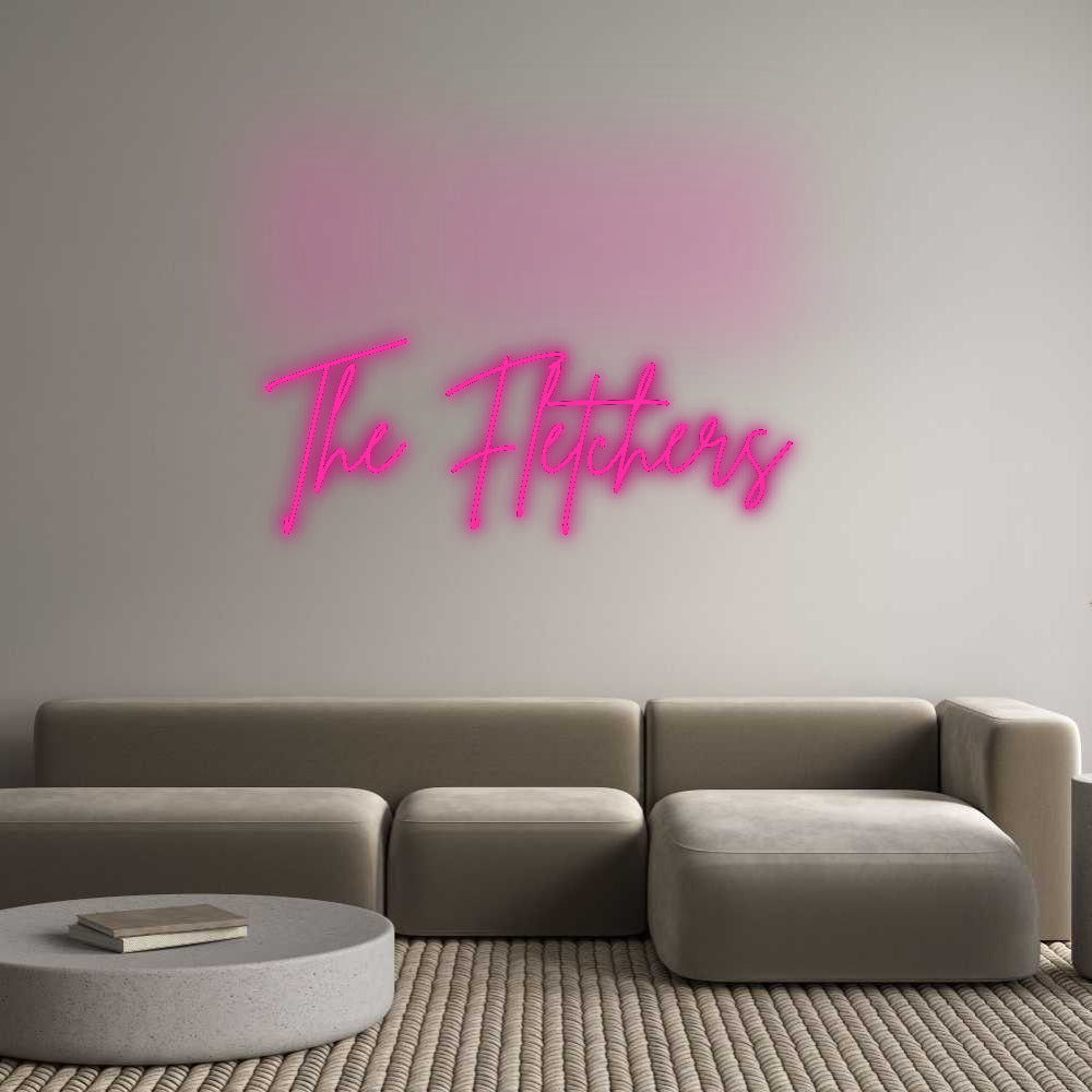 Insegne al neon personalizzate The Fletchers