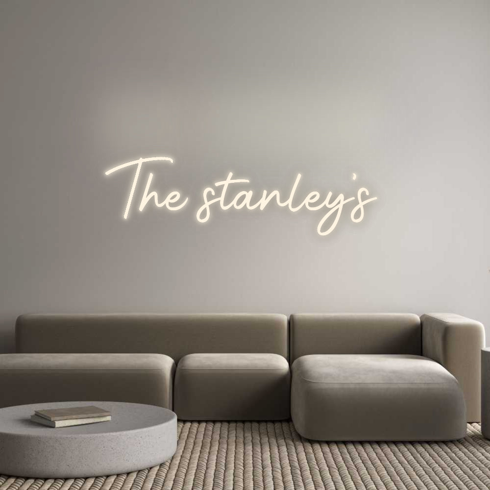 Insegne al neon personalizzate The Stanley's