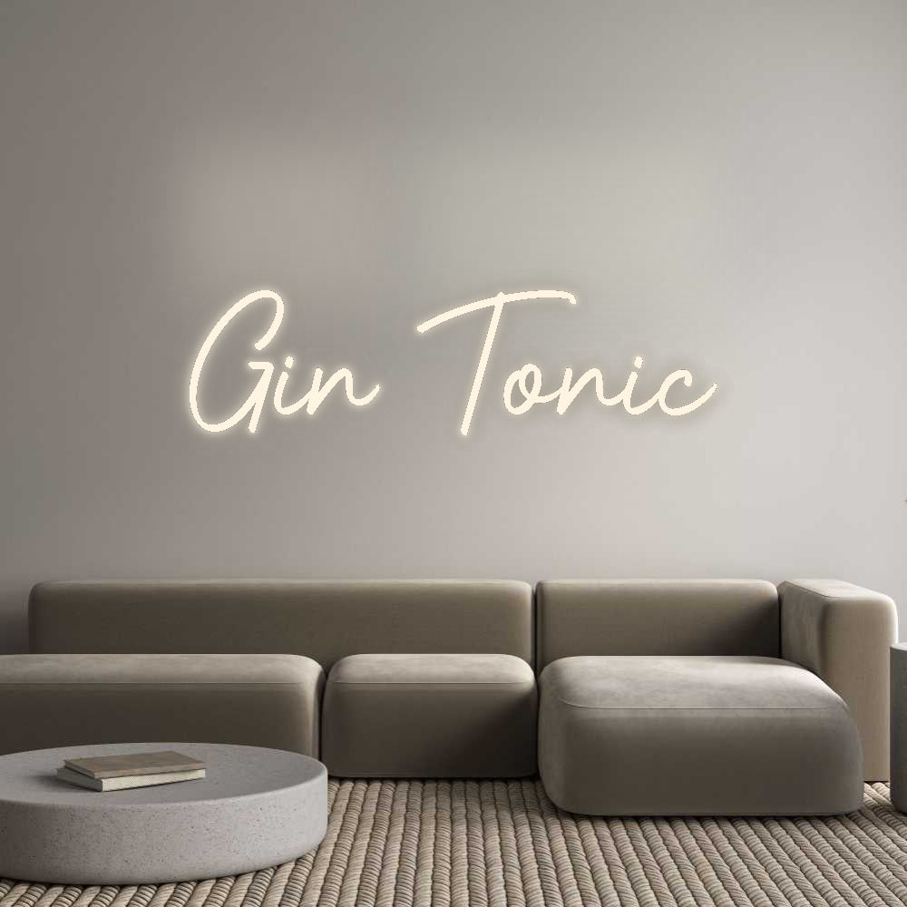 Custom Neon Signs Gin Tonic