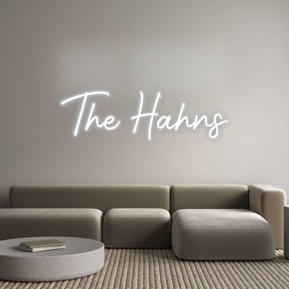 Custom Neon Signs The Hahns