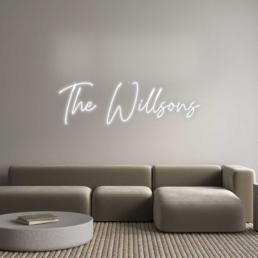 Custom Neon Signs The Willsons