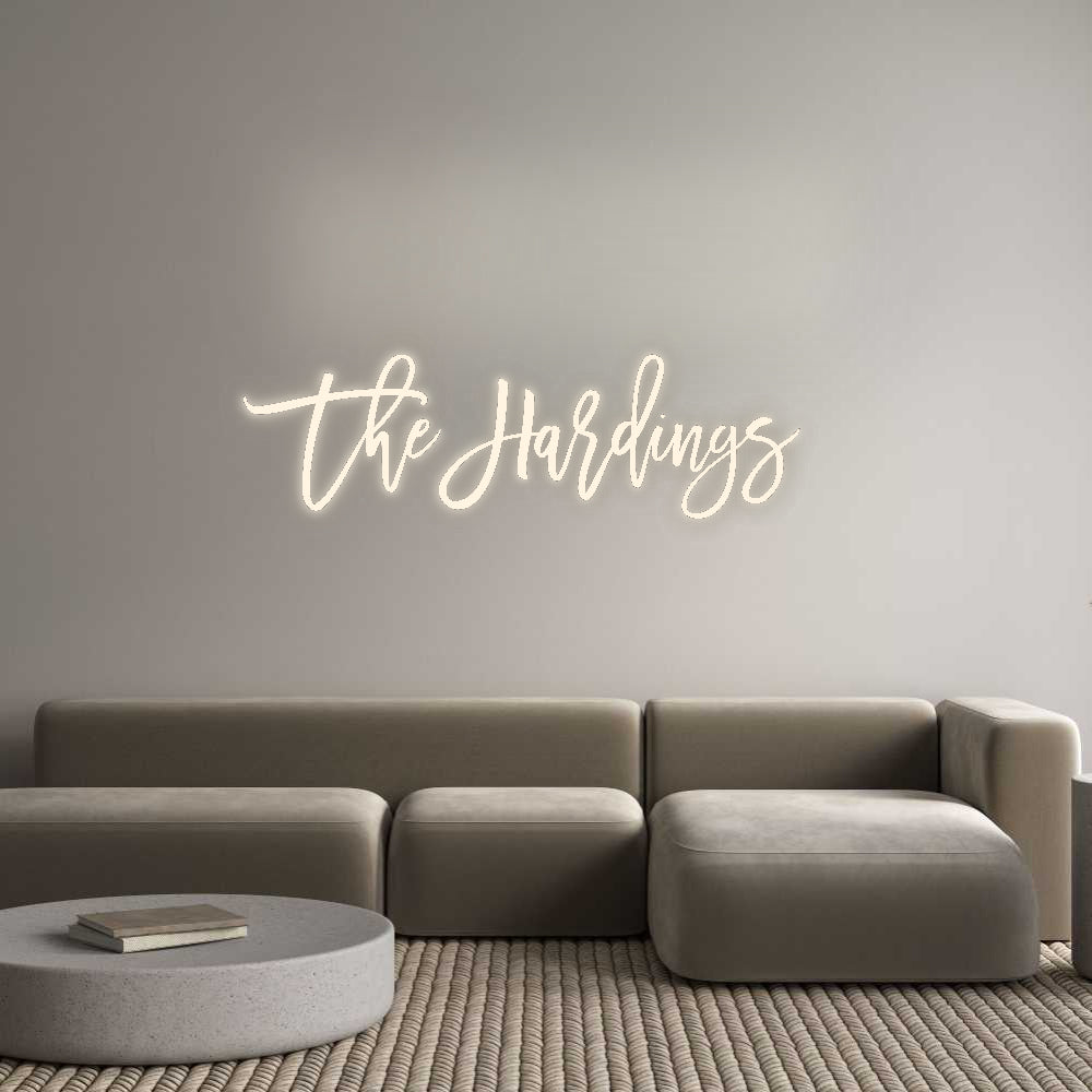 Custom Neon Signs The Hardings