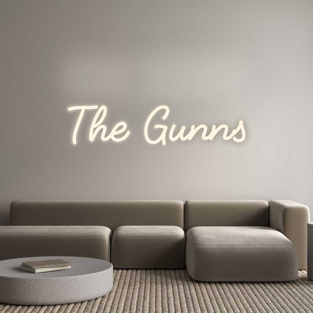 Custom Neon Signs The Gunns