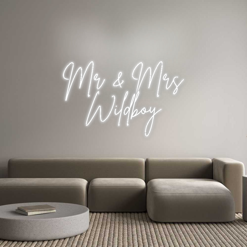 Custom Neon Signs Mr & Mrs
Wil...