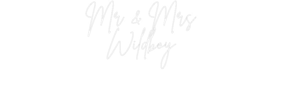 Custom Neon Signs Mr & Mrs
Wil...