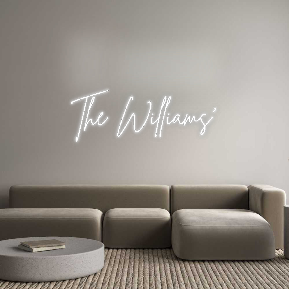 Custom Neon Signs The Williams’