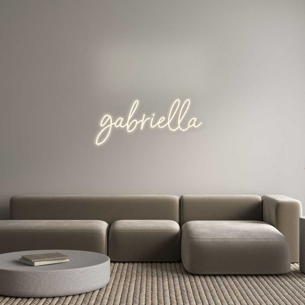 Custom Neon Signs gabriella