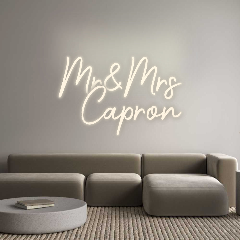 Custom Neon Signs Mr&Mrs
Capron