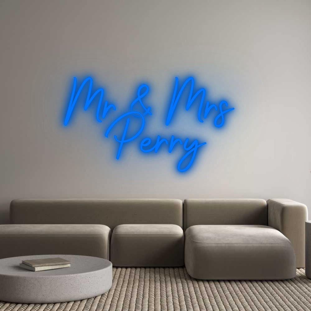 Custom Neon Signs Mr & Mrs 
Pe...