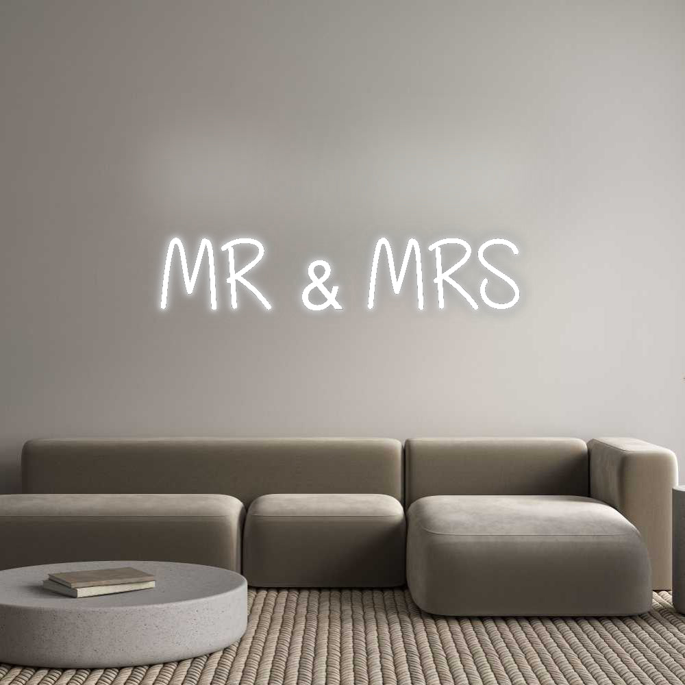 Custom Neon Signs MR & MRS