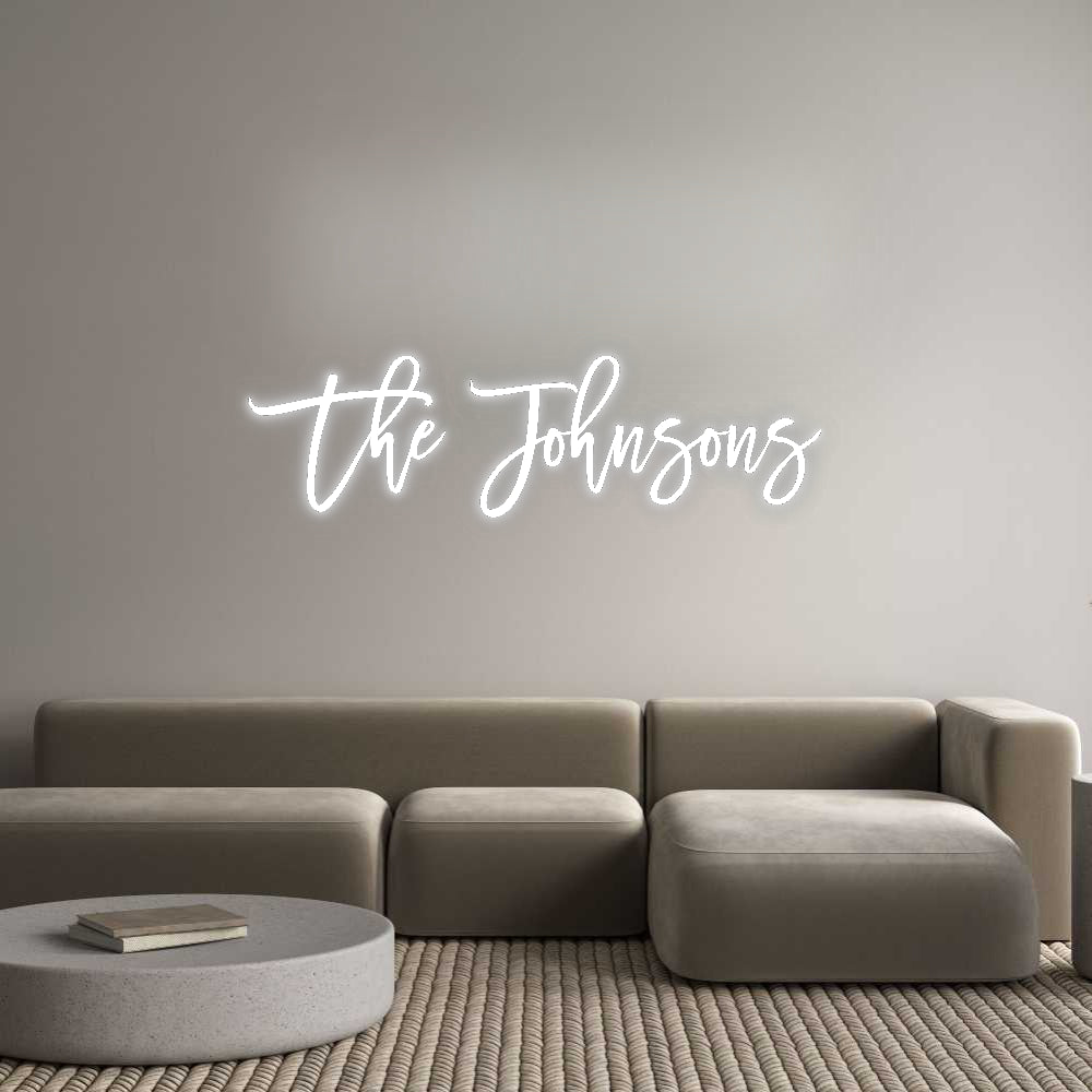 Custom Neon Signs The Johnsons