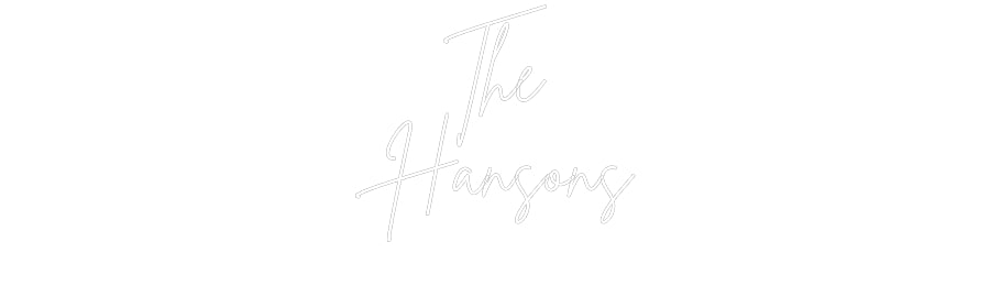 Custom Neon Signs The
Hansons