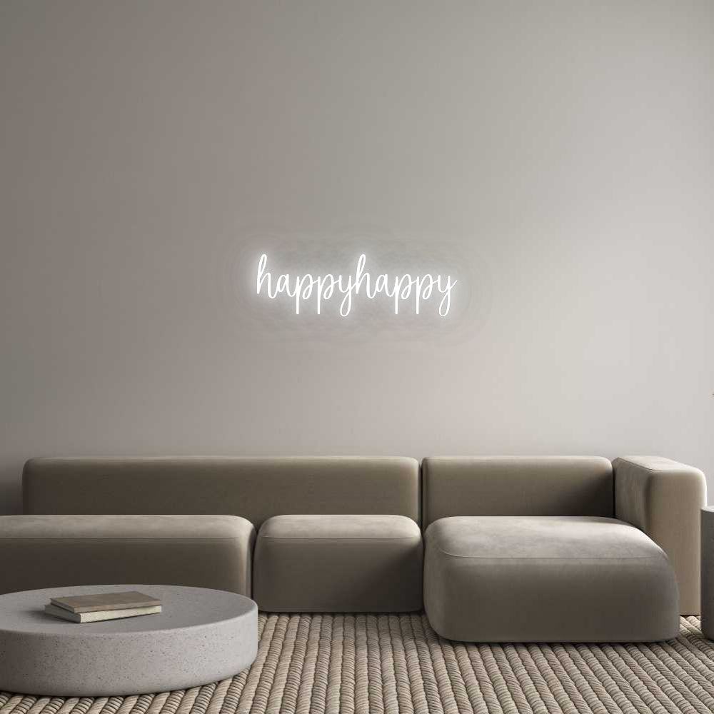 Custom Neon Signs happyhappy