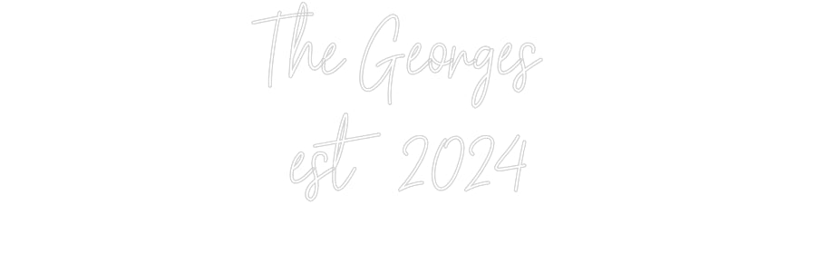 Custom Neon Signs The Georges 
...