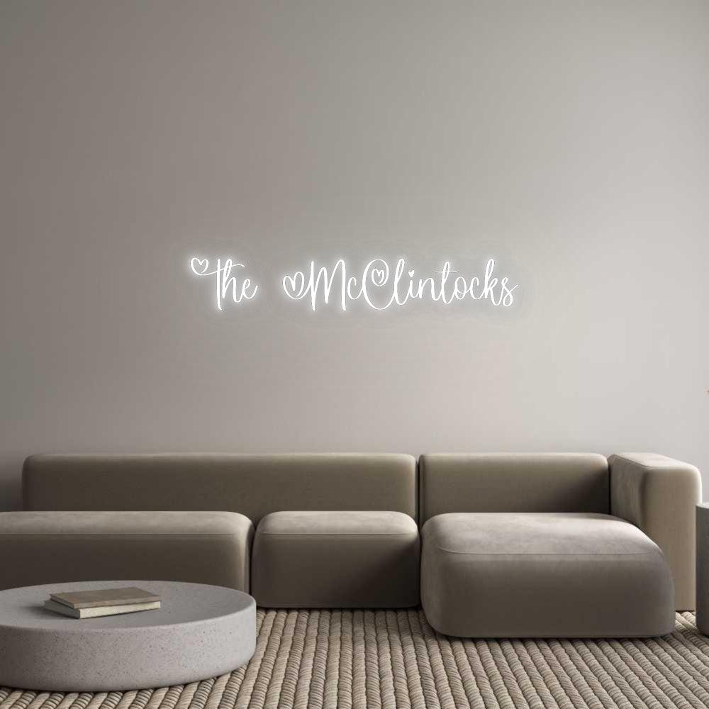 Custom Neon Signs The McClintocks