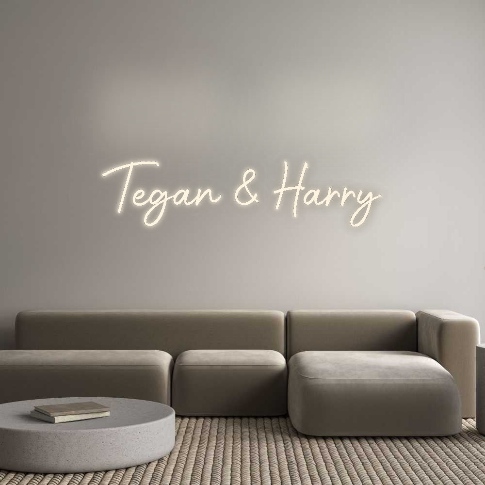 Custom Neon Signs Tegan & Harry