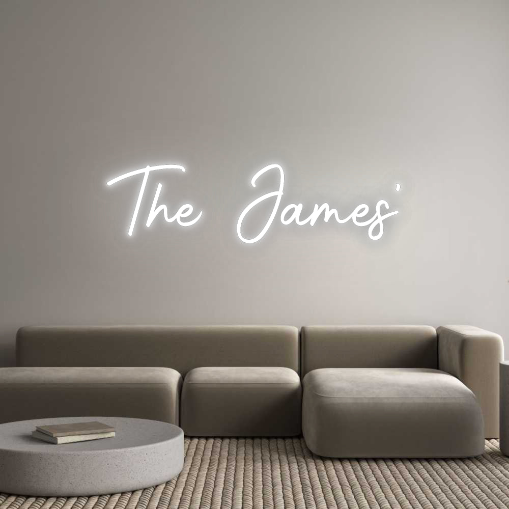 Custom Neon Signs The James'