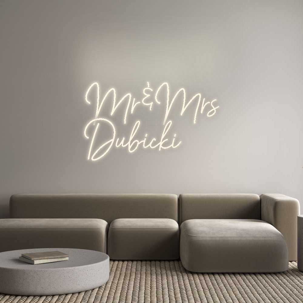 Custom Neon Signs Mr&Mrs
Dubicki