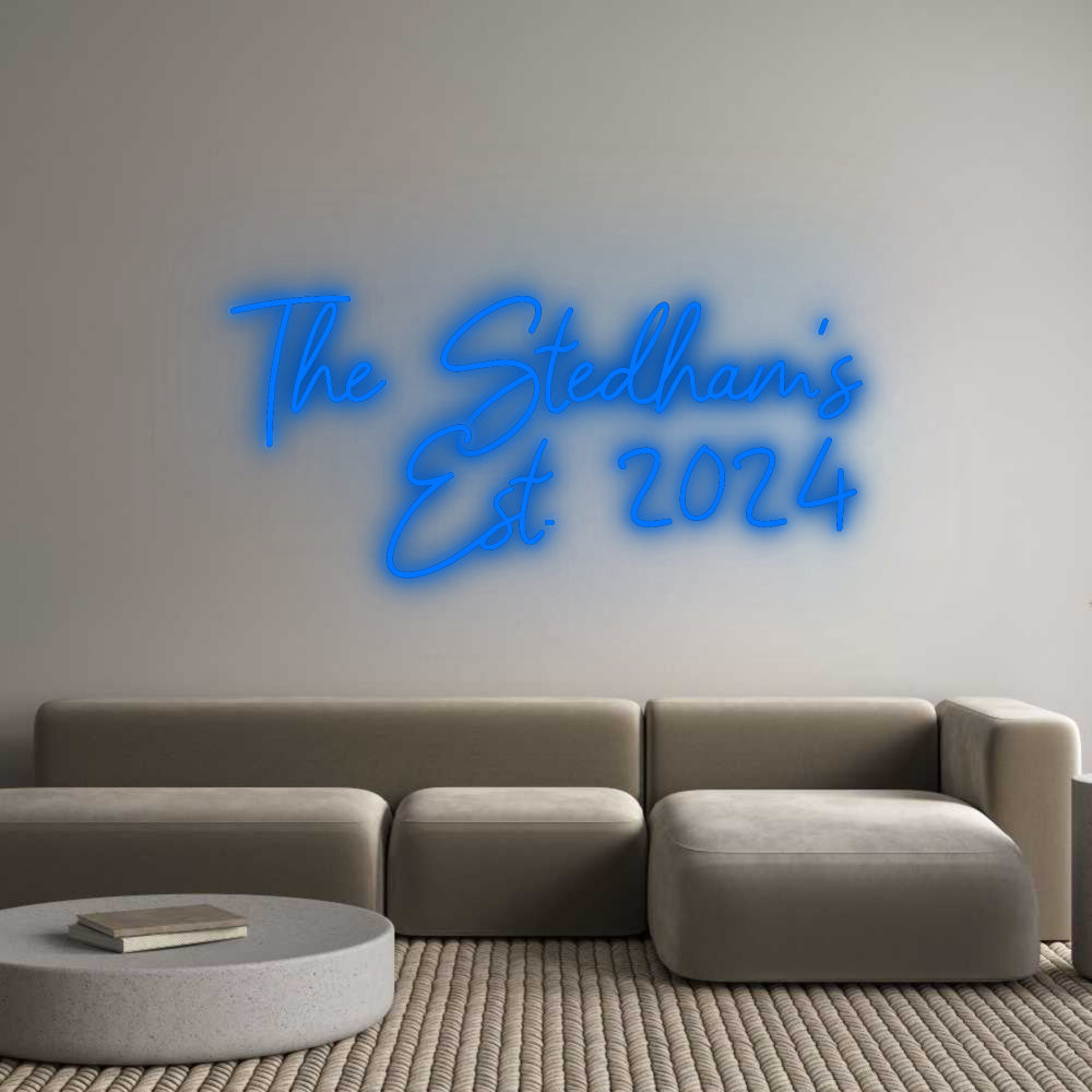 Custom Neon Signs The Stedham's...