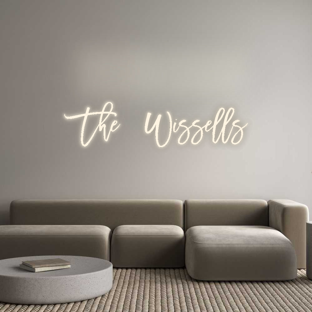 Custom Neon Signs The Wissells