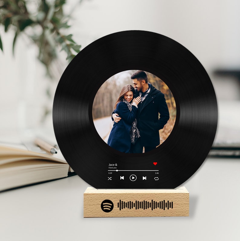 Personalized Couple Album Cover with Your Photo Anniversary Gift Gift For Husband Wedding Gift