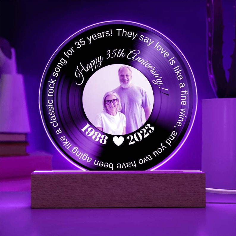 Custom Wedding Anniversary Gift Custom Anniversary Gift For Parents Wife Husband