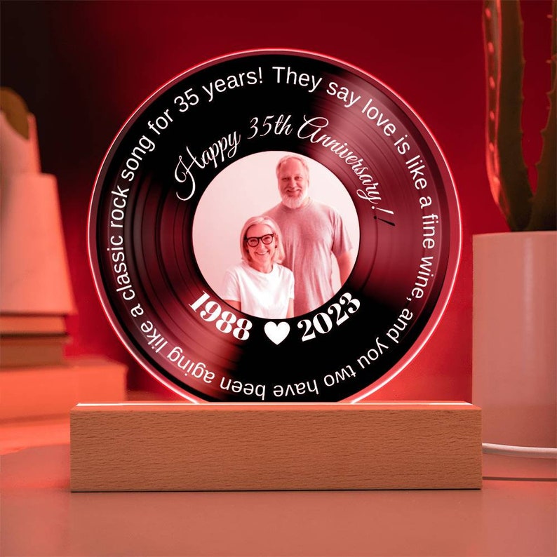 Custom Wedding Anniversary Gift Custom Anniversary Gift For Parents Wife Husband