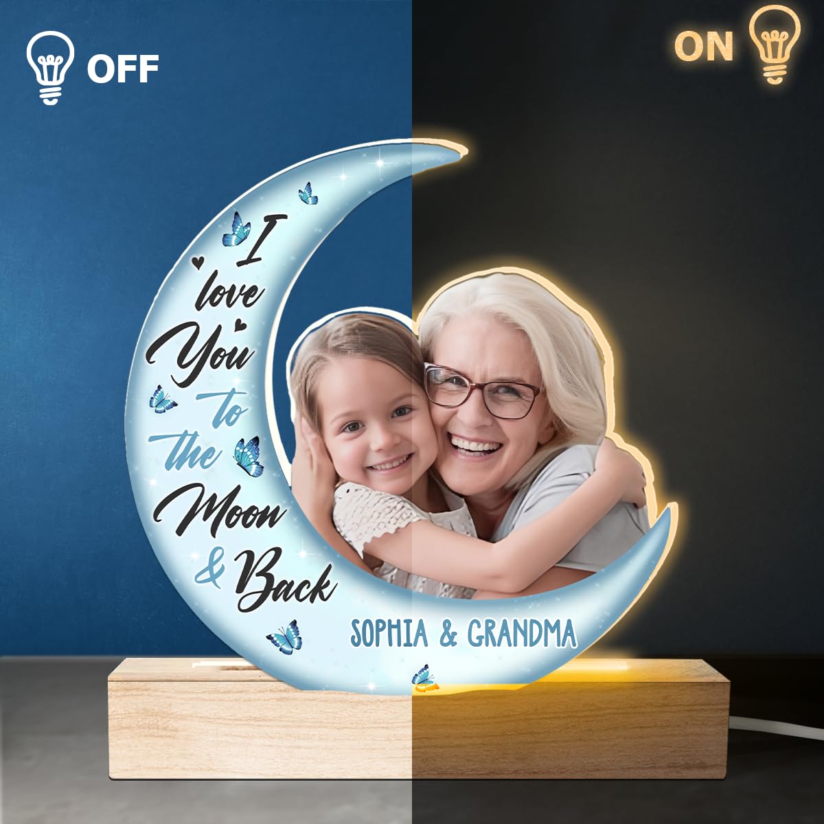 Personalized Photo LED Lights for Room Birthday Valentines Day Gifts for Mom from Daughter Son Best Birthday Gifts