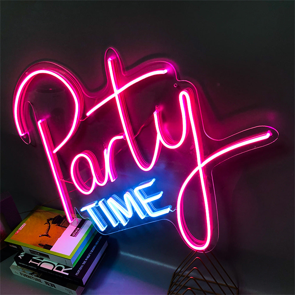 NEONIP-100% Handmade Party Time LED Neon Light Sign