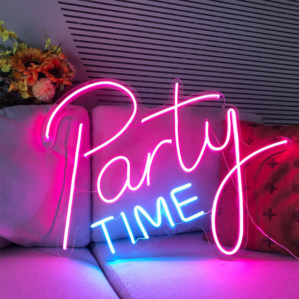NEONIP-100% Handmade Party Time LED Neon Light Sign