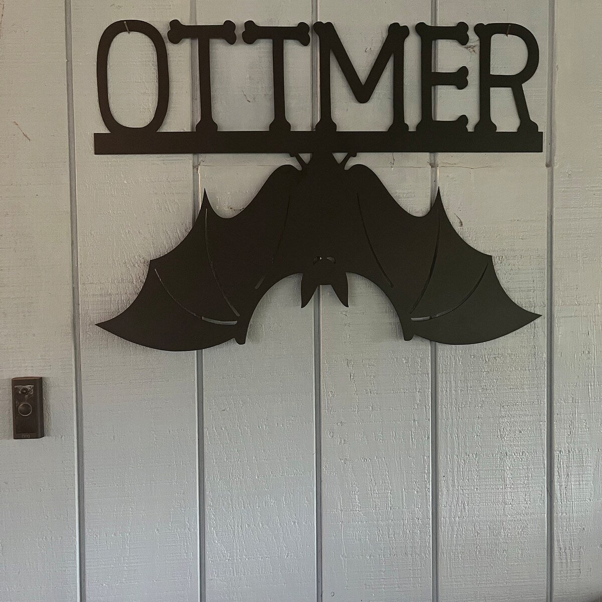 [Copy]NEONIP-Personalized 100% Handmade Metal Sign Name Bat Sign, Halloween Decor
