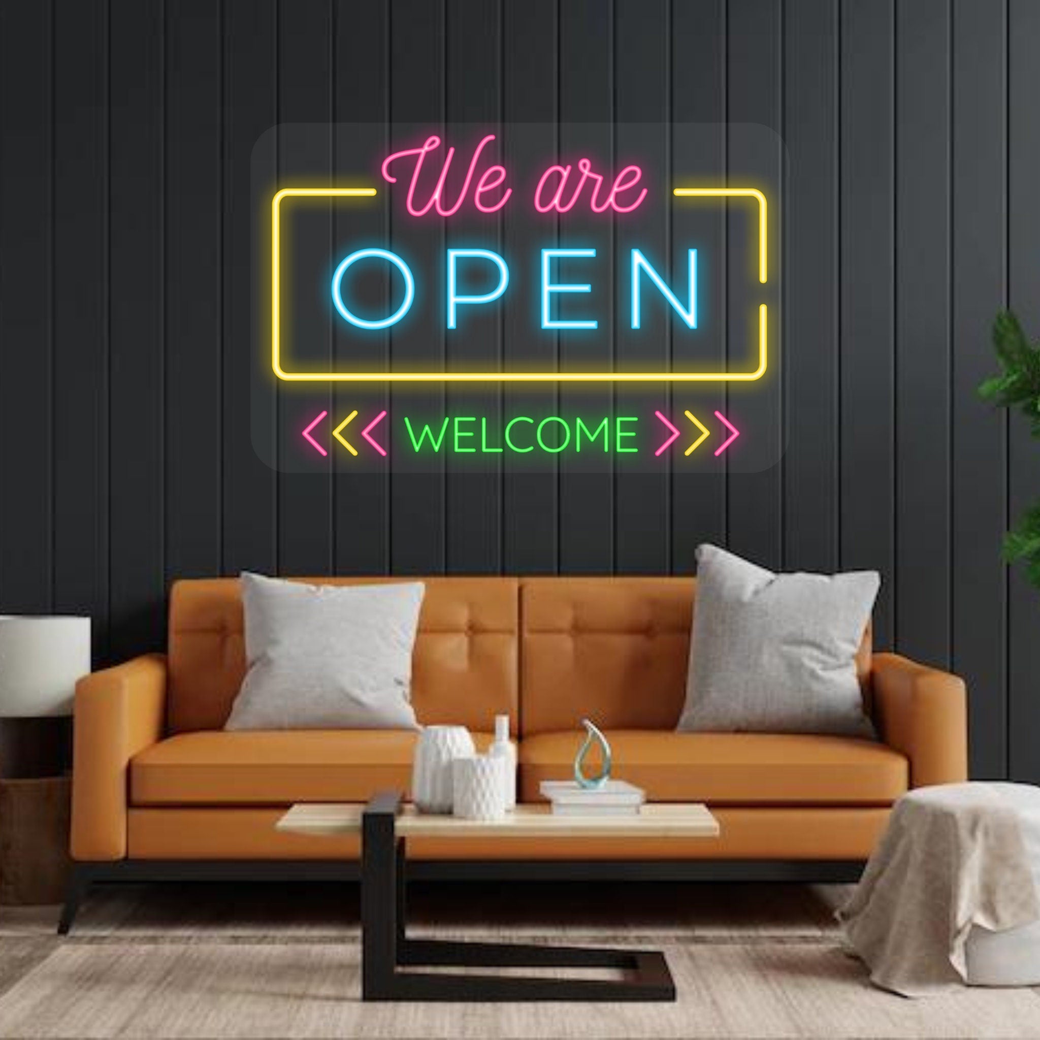NEONIP-100% Handmade We Are Open Welcome Neon Sign Business Decorations