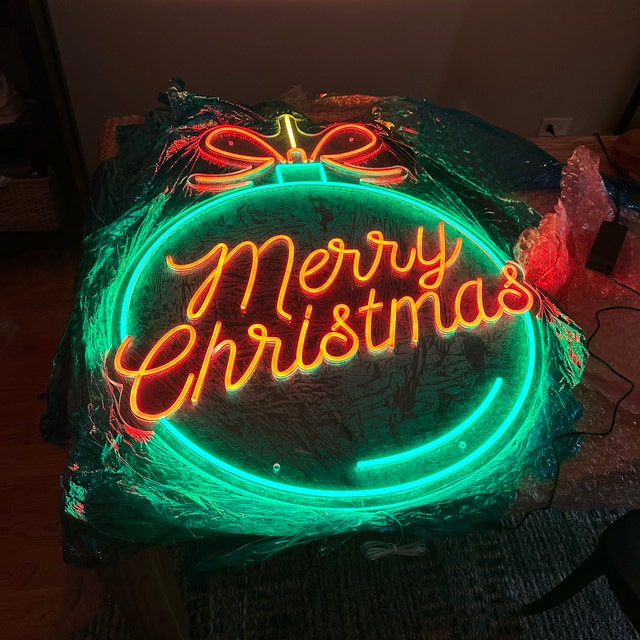NEONIP-100% Handmade Merry Christmas Neon Sign