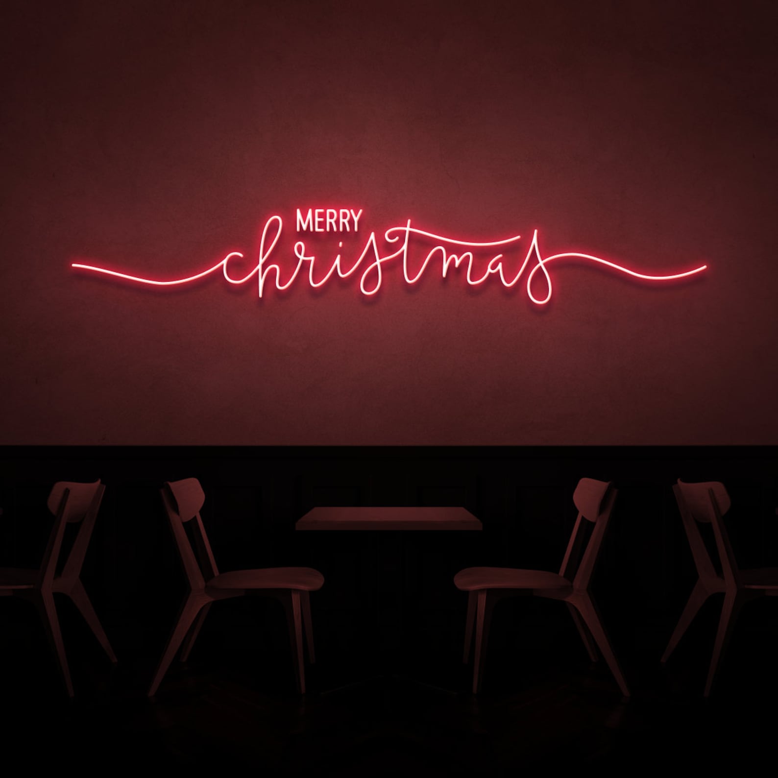 NEONIP-100% Handmade Merry Christmas Neon Sign Christmas Decorations