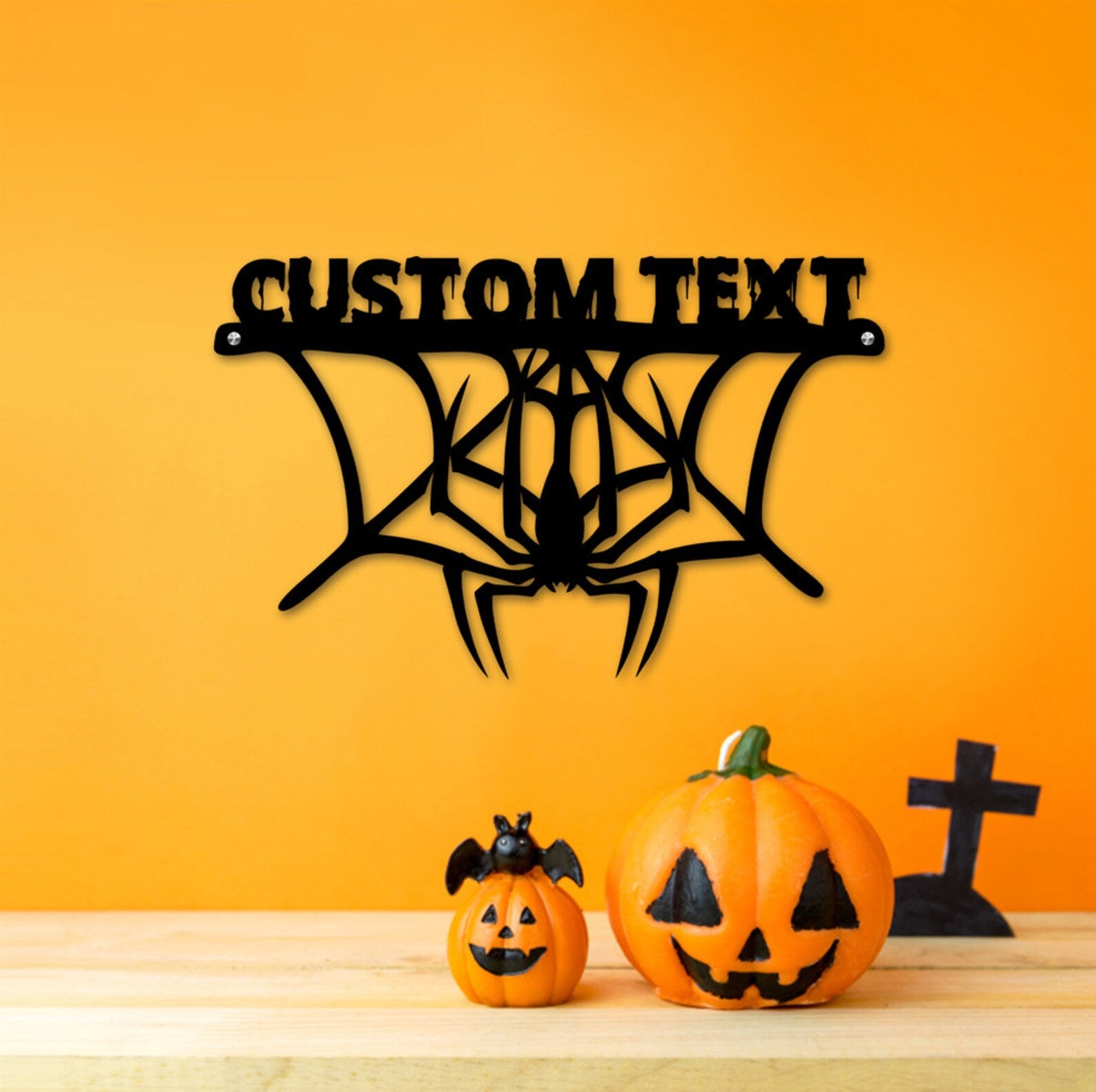 NEONIP-Personalized 100% Handmade Metal Sign LED Neon Sign with Custom Name Spiderweb