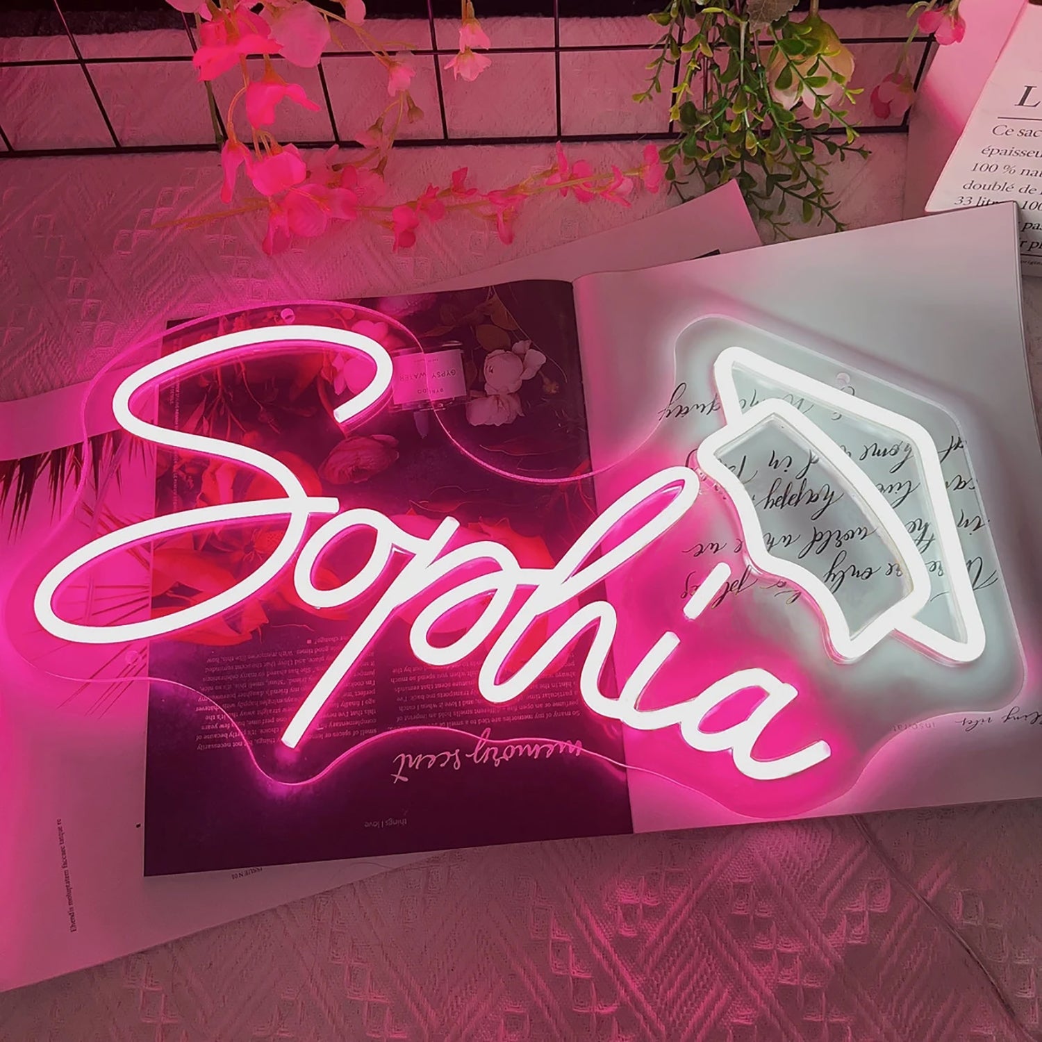 NEONIP-Personalized 100% Handmade Graduation LED Neon Sign with You Kid's Name