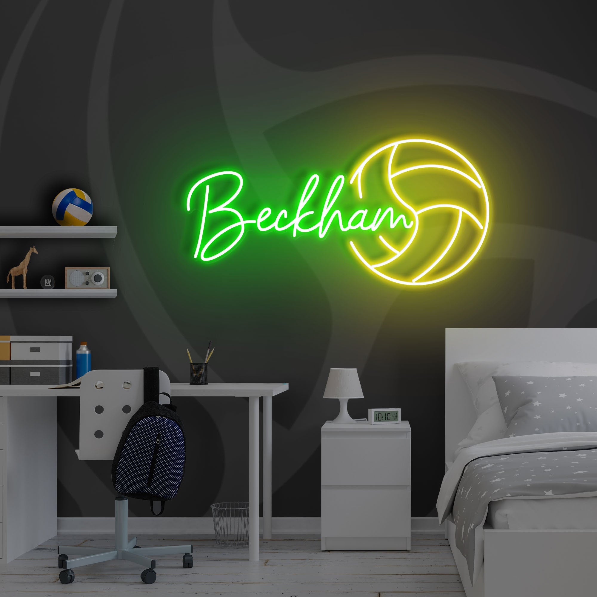 NEONIP-Personalized 100% Handmade Volleyball LED Neon Sign with You Kid's Name