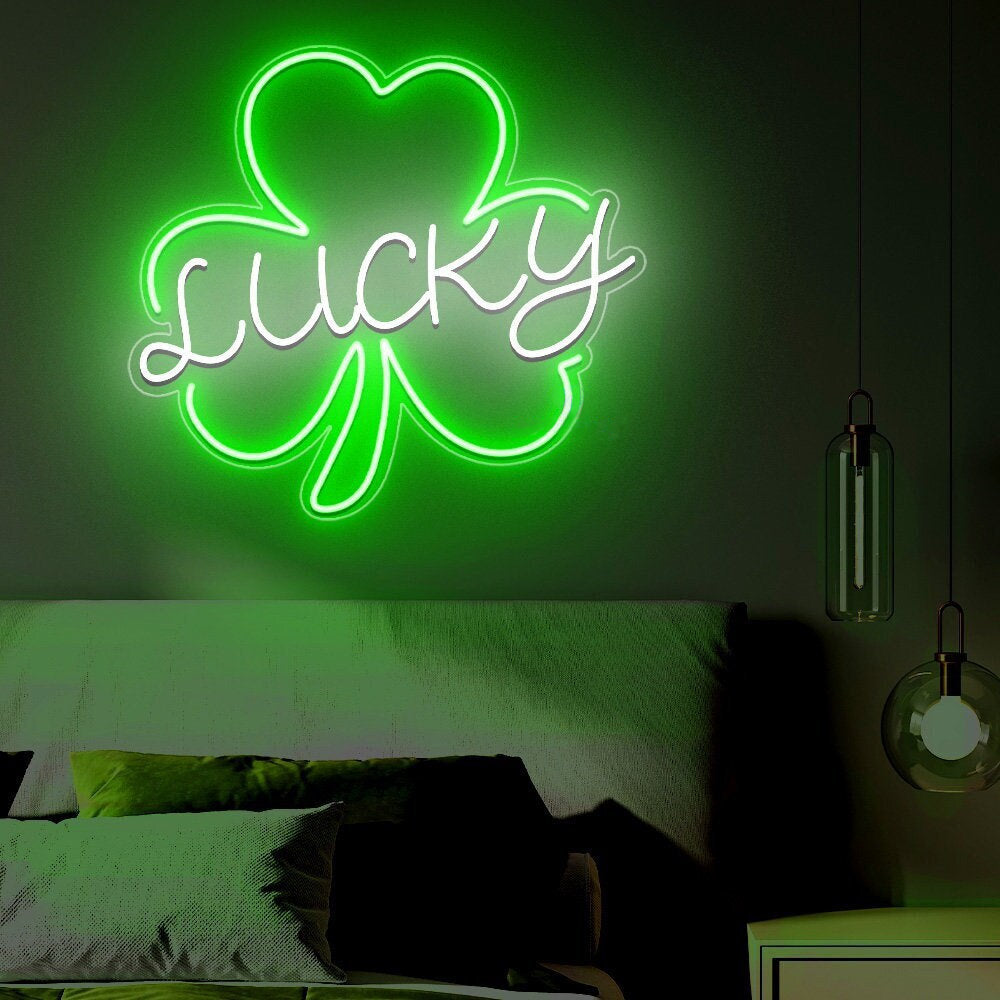 NEONIP-Personalized 100% Handmade Lucky Leaf LED Neon Sign with Your Kid's Name