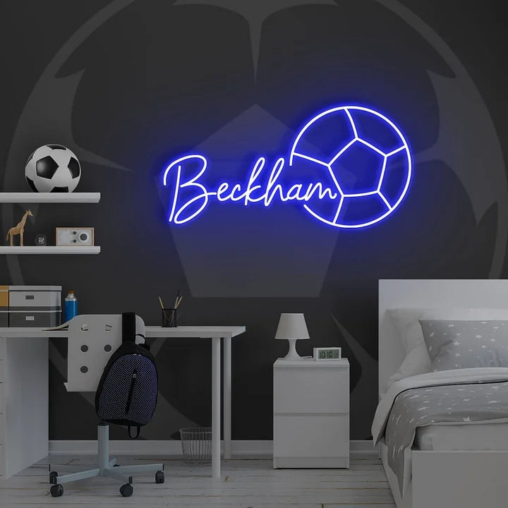 NEONIP-Personalized 100% Handmade Soccer LED Neon Sign with You Kid's Name
