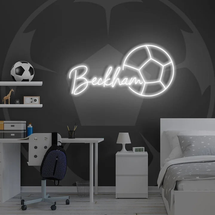 NEONIP-Personalized 100% Handmade Soccer LED Neon Sign with You Kid's Name