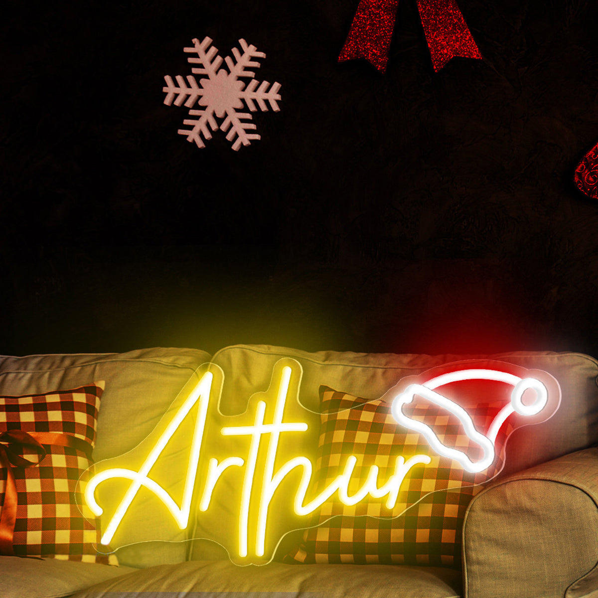 NEONIP-Personalized 100% Handmade Christmas LED Neon Sign with Your Kid's Name