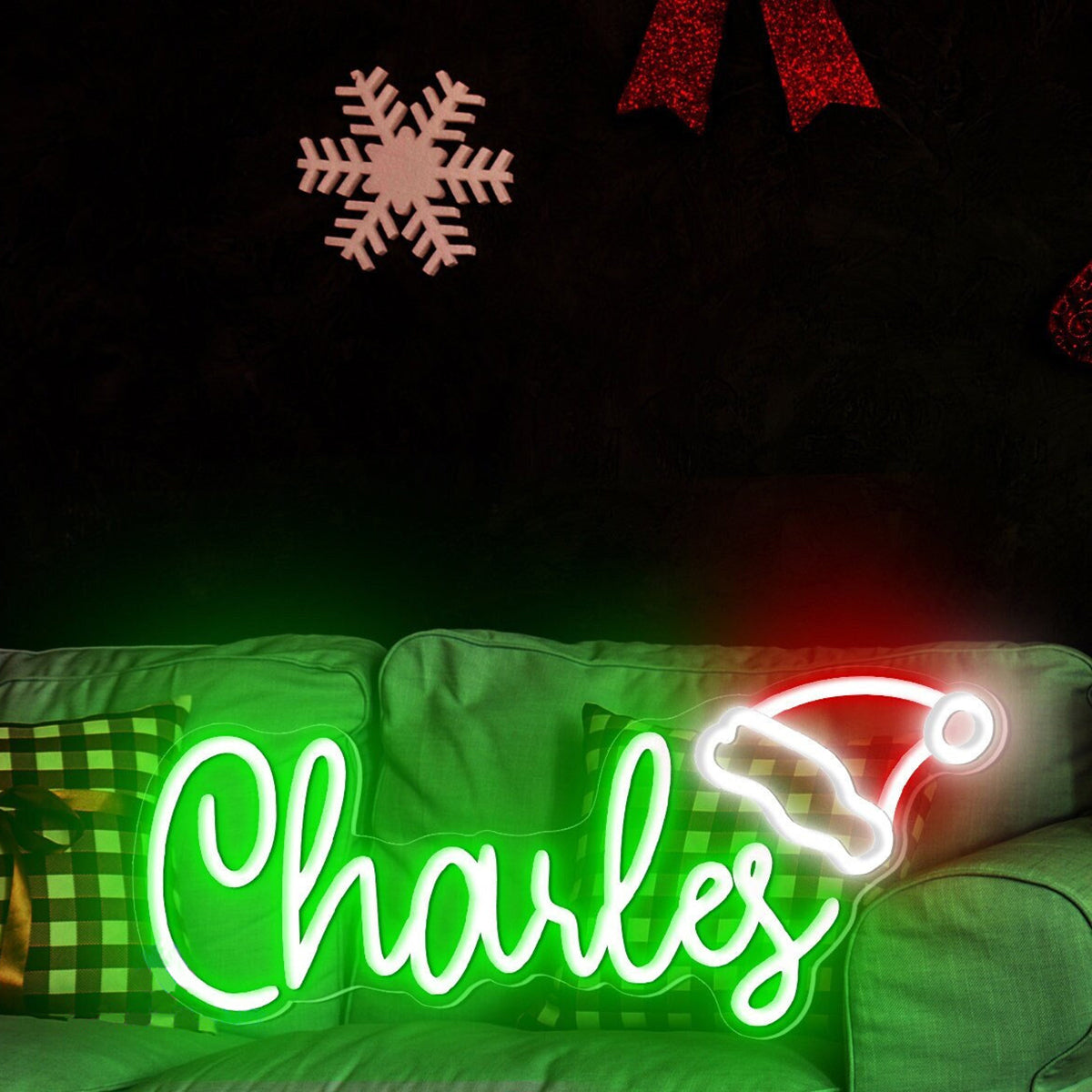 NEONIP-Personalized 100% Handmade Christmas LED Neon Sign with Your Kid's Name