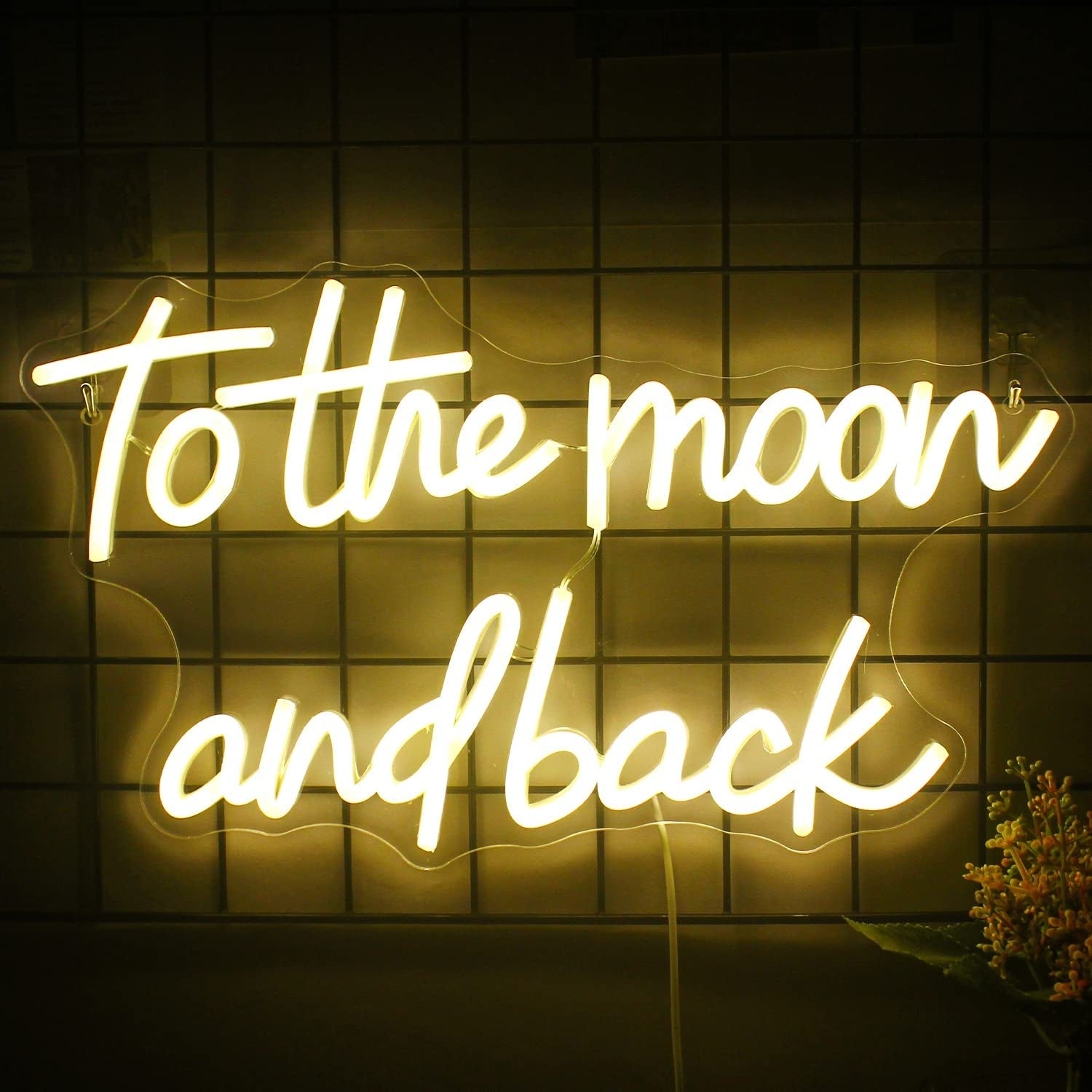 NEONIP-100% Handmade To the Moon and Back LED Neon Sign