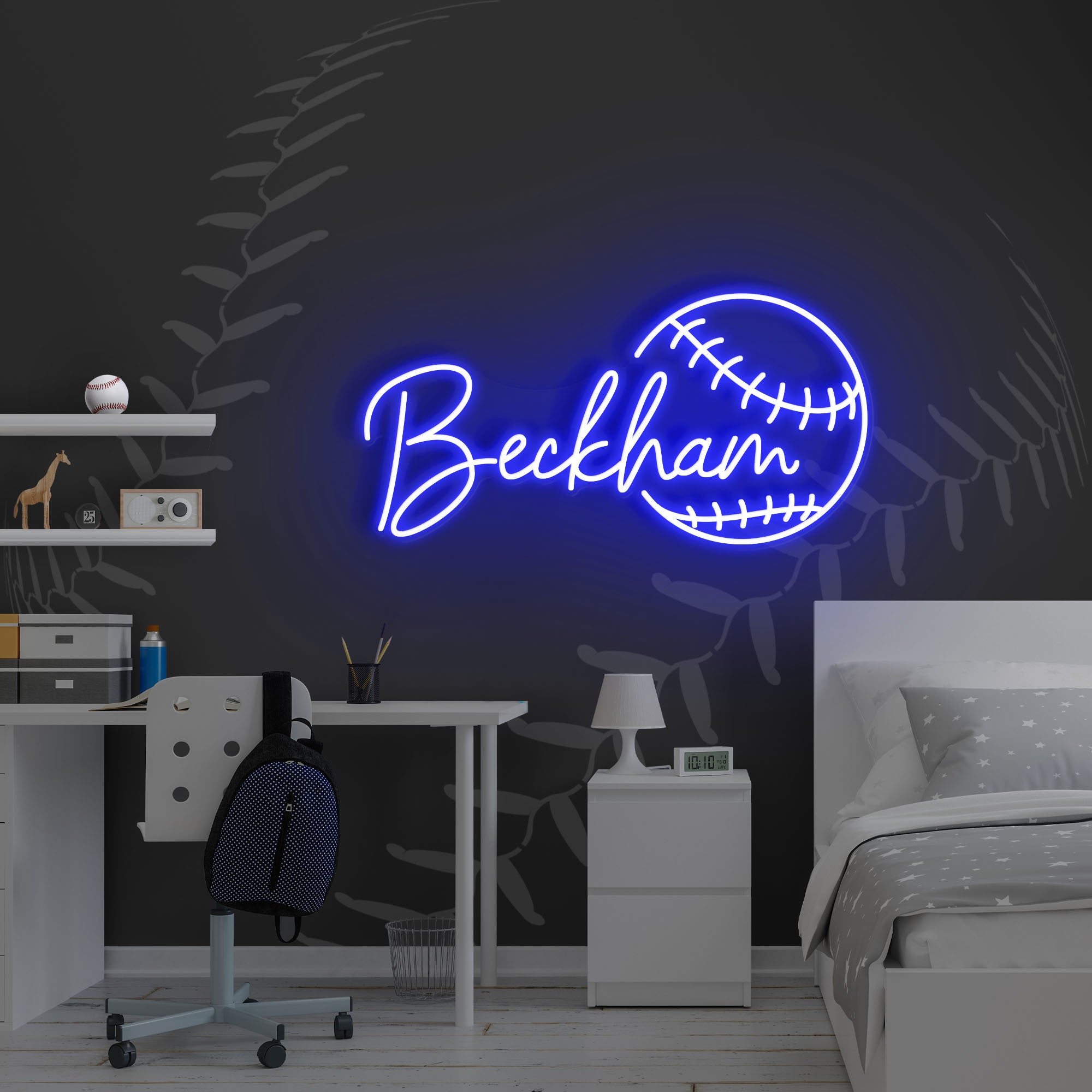 NEONIP-Personalized 100% Handmade Baseball LED Neon Sign with You Kid's Name
