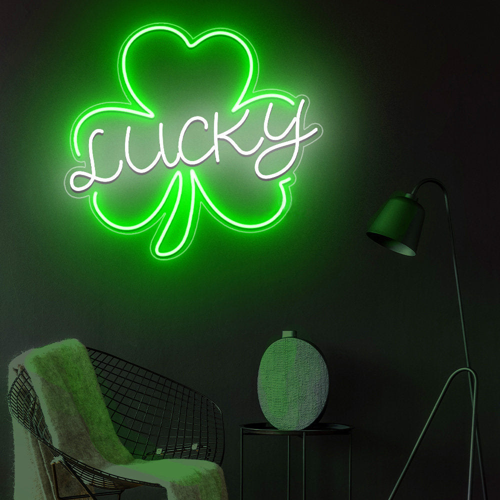 NEONIP-Personalized 100% Handmade Lucky Leaf LED Neon Sign with Your Kid's Name