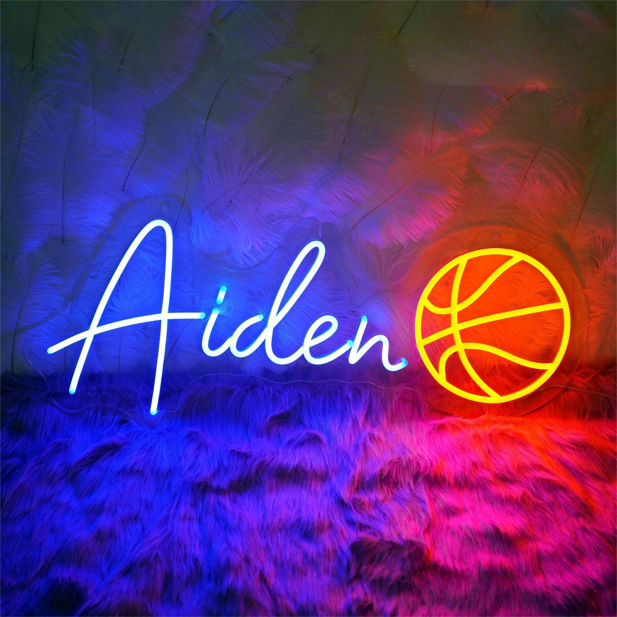 NEONIP-Personalized 100% Handmade Basketball LED Neon Sign with You Kid's Name