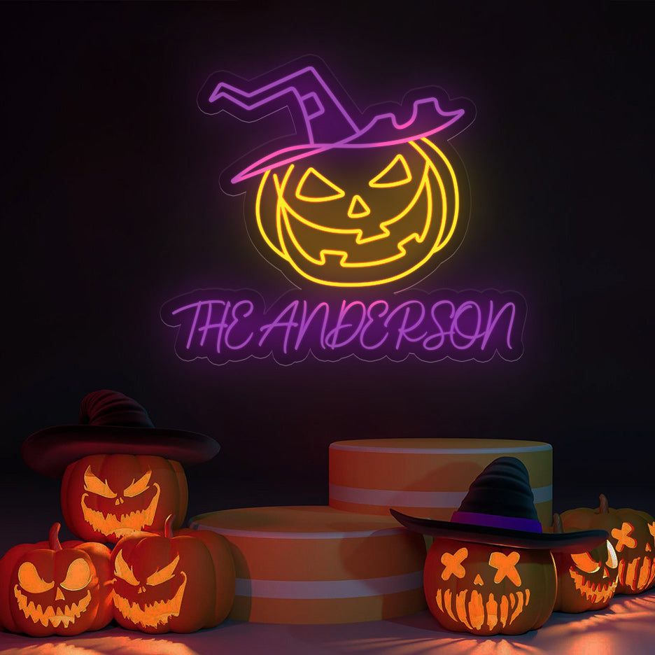 NEONIP-100% Handmade Halloween Pumpkin Custom Neon Light Sign