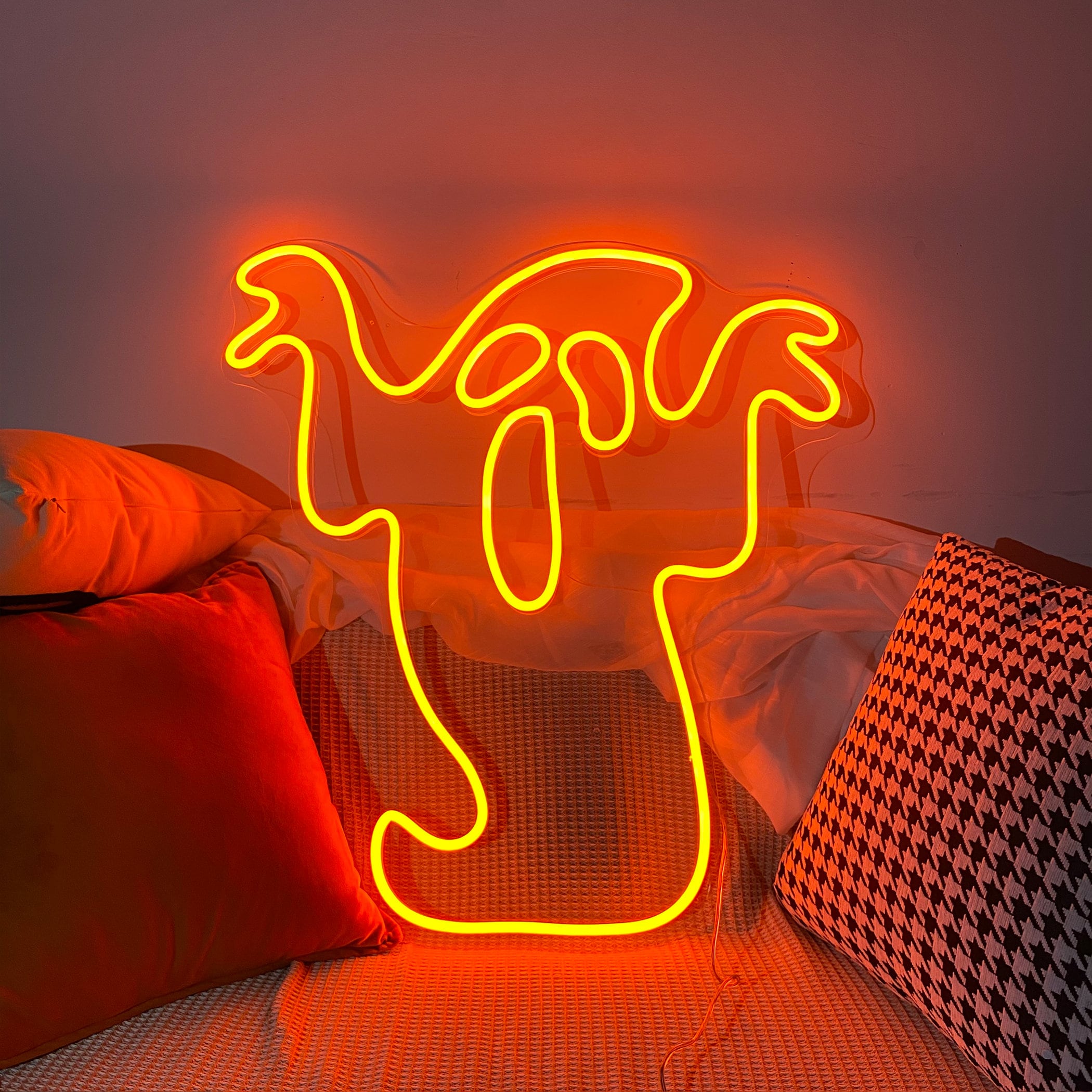 NEONIP-100% Handmade Ghost Neon Signs,Halloween Neon Light